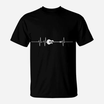 Heartbeat Guitar T-Shirt | Crazezy AU