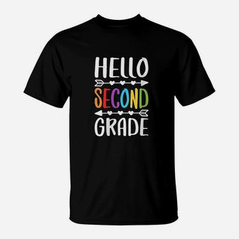 Hello Second Grade 2Nd Grade Teacher Student Gift T-Shirt | Crazezy