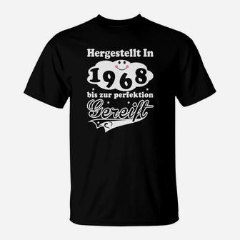 Hergestellt in 1968 Bis zur Perfektion Gereift T-Shirt, Vintage Stil - Seseable