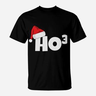 Ho3 Cubed Christmas Math Teacher Funny Idea Santa Hat Sweatshirt T-Shirt | Crazezy