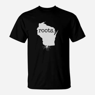 Home Roots State Wisconsin Wi T-Shirt | Crazezy UK