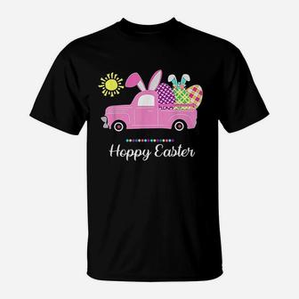 Hoppy Easter Spring Happy Easter Bunny T-Shirt | Crazezy UK