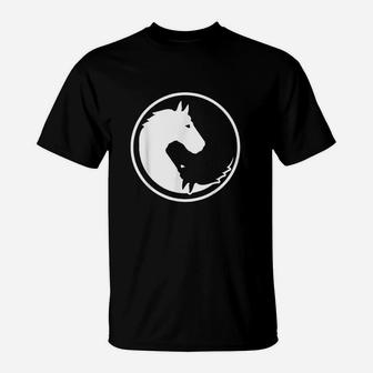 Horse Yin And Yang T-Shirt | Crazezy