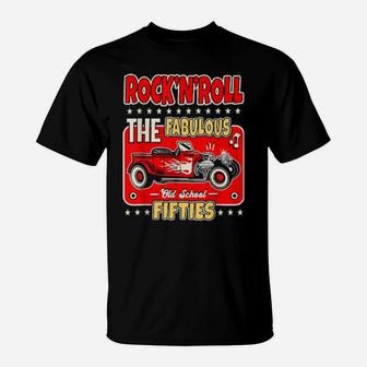Hot Rod 50S Sock Hop Rockabilly Clothing Vintage Classic Car T-Shirt - Monsterry