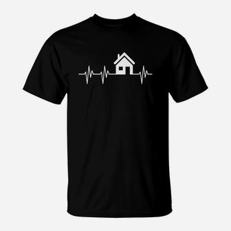 House Heartbeat Funny Realtor Real Estate Agen Gift T-Shirt - Thegiftio UK