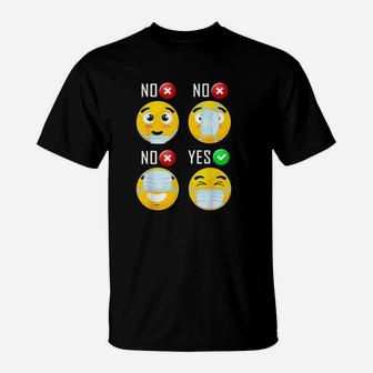 How To Wear A M Ask Funny Face M Ask Humours T-Shirt | Crazezy