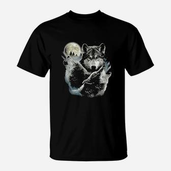 Howling Wolf Moon T-Shirt - Thegiftio