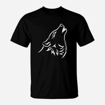 Howling Wolf T-Shirt | Crazezy