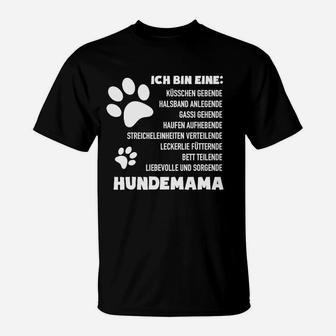 Hundemama Damen T-Shirt, Spruch für Hundeliebhaberinnen - Seseable