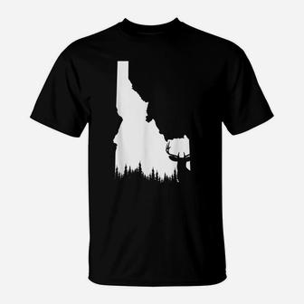 Hunter | Elk & Deer State - Vintage Idaho Hunting T-Shirt | Crazezy CA