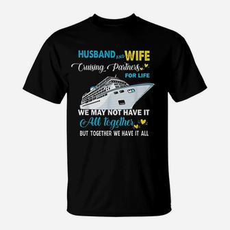 Husband And Wife Cruising Partners For Life T-Shirt - Thegiftio UK