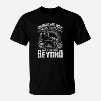 Husband And Wife Riding Partners For Life And Beyond T-Shirt | Crazezy UK