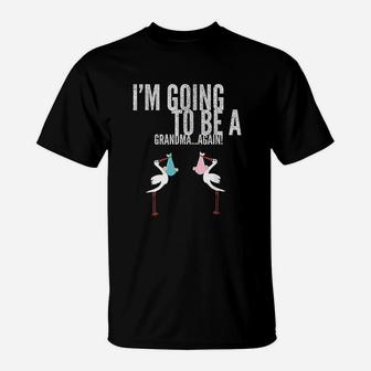 I Am Going To Be A Grandma Again T-Shirt | Crazezy