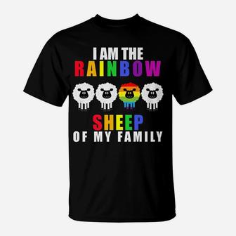 I Am The Rainbow Sheep Of My Family Lgbt-Q Gay Pride T-Shirt | Crazezy