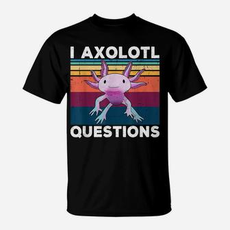 I Axolotl Questions Retro 90S Funny Axolotl Kids Boys Girls T-Shirt | Crazezy AU