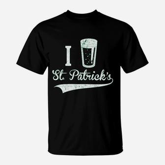 I Beer Saint Patricks Day Funny St Patty Drinking Shamrock Irish T-Shirt | Crazezy CA