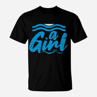 I Know I Swim Like A Girl Try To Keep Up Swimming T-Shirt | Crazezy