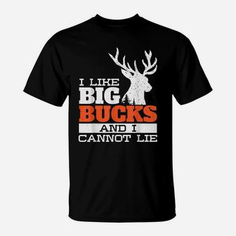 I Like Big Bucks Women Hunter Duck Hunt T-Shirt | Crazezy