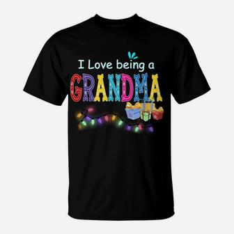 I Love Being A Grandma, New Year Funny Grandma Cute Present T-Shirt | Crazezy CA