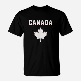 I Love Canada Minimalist Canadian Flag T-Shirt - Thegiftio UK