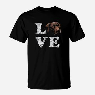 I Love My Chocolate Lab Labrador Retriever Dog T-Shirt | Crazezy AU