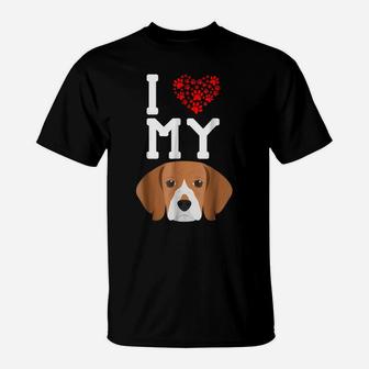I Love My Dog - Beagle Animal Lover Best Friend T-Shirt | Crazezy UK