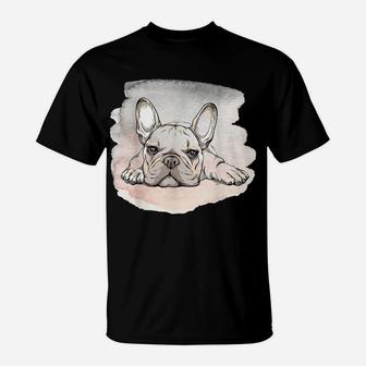 I Love My French Bulldog, Cute Frenchie Dog Mom T-Shirt | Crazezy AU