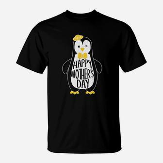 I Love My Mama Penguin Cute Happy Mothers Day Gift T-Shirt | Crazezy CA