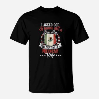 I Love My Mexican Wife Anniversary T-Shirt | Crazezy