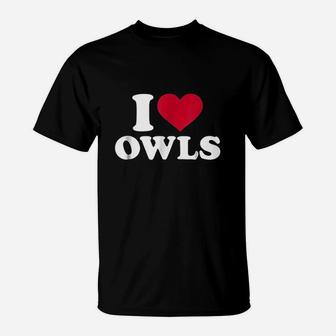 I Love Owls T-Shirt | Crazezy
