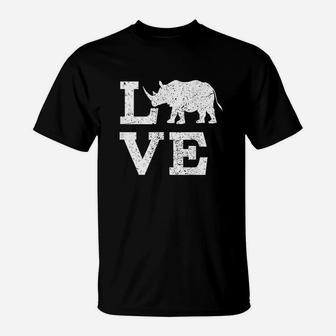 I Love Rhinos T-Shirt | Crazezy CA