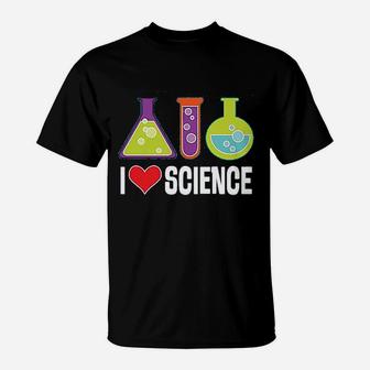 I Love Science Chemistry Teacher T-Shirt | Crazezy