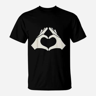 I Love You Shape A Heart T-Shirt | Crazezy