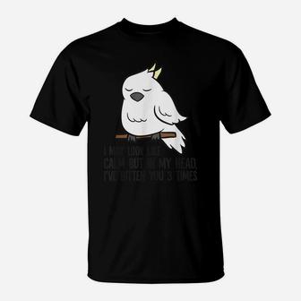 I May Look Like Calm But In My Head I've Bitten You 3 Times T-Shirt | Crazezy CA