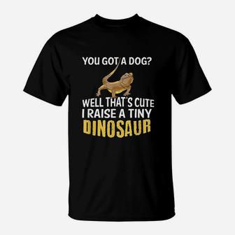 I Raise A Tiny Dinosaur T-Shirt | Crazezy DE