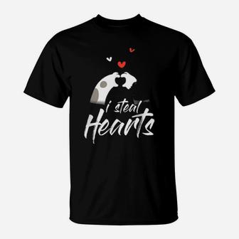 I Steal Hearts Valentine's Day For A Cat T-Shirt - Monsterry DE