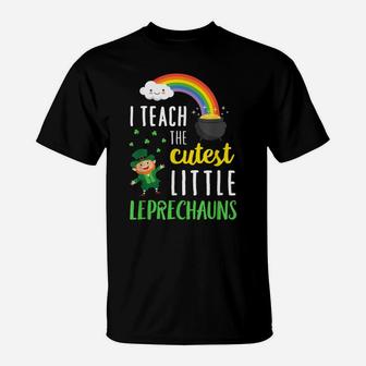 I Teach The Cutest Little Leprechauns T Shirt School Cute T-Shirt | Crazezy UK