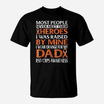 I Wear Orange For My Dad Rsdcrp Awareness T Shirt T-Shirt | Crazezy DE