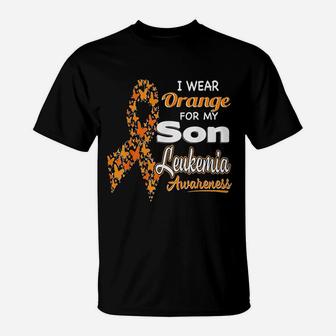 I Wear Orange For My Son Leukemia Awareness T-Shirt | Crazezy CA