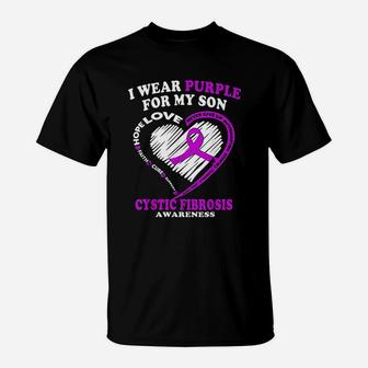 I Wear Purple For My Son T-Shirt | Crazezy UK
