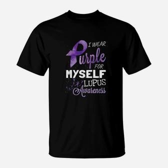 I Wear Purple For Myself Lupus T-Shirt - Thegiftio