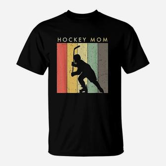 Ice Hockey Mom Retro Vintage T-Shirt | Crazezy CA