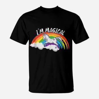 I'm Magical - Rainbow Unicorn Magisches Einhorn Magic Man T-Shirt | Crazezy