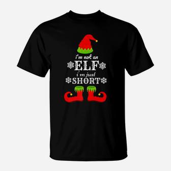 I'm Not An Elf I'm Just Short Funny Christmas Men Women Xmas T-Shirt | Crazezy DE