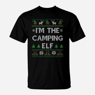 I'm The Camping Elf Funny Camper Camp Lover Ugly Christmas Sweatshirt T-Shirt | Crazezy UK