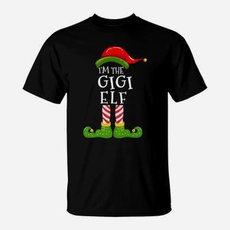 I'm The Gigi Elf Group Matching Family Christmas Pyjamas T-Shirt | Crazezy