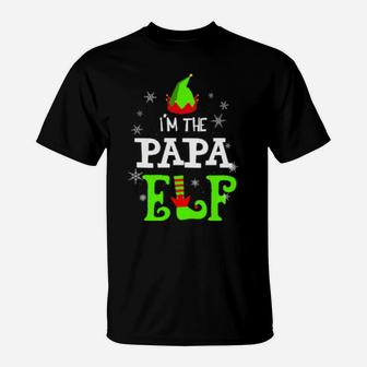 I'm The Papa Elf Funny Group Matching Family Xmas Celebrate T-Shirt - Monsterry