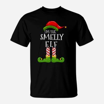 I'm The Smelly Elf Group Matching Family Christmas Pyjamas T-Shirt | Crazezy DE