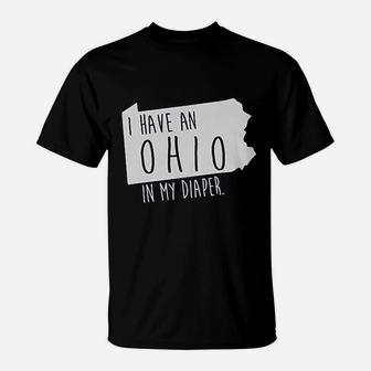 In My Diaper I Have A Ohio T-Shirt | Crazezy DE