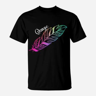 Indigenous Feather Tee Native American Osage Tribe T-Shirt | Crazezy UK